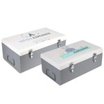 Paris Prix Lot de 2 Coffres de Rangement Enfant  Explorer  47cm Gris