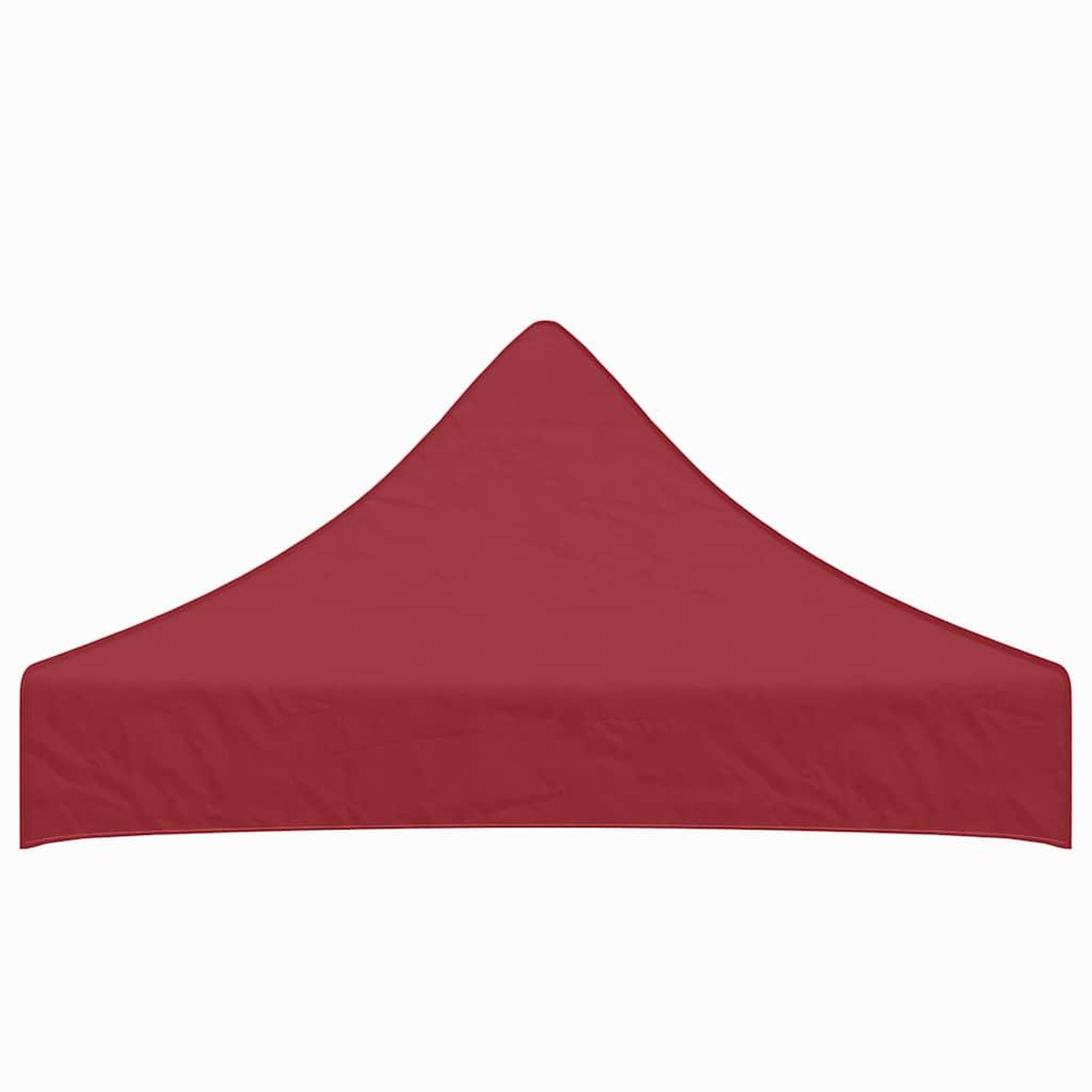 Voir la diapositive 4 : VIDAXL Toit de tente de reception 2x2 m Bordeaux 270 g/m^2