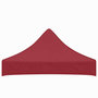 Voir la diapositive 4 : VIDAXL Toit de tente de reception 2x2 m Bordeaux 270 g/m^2