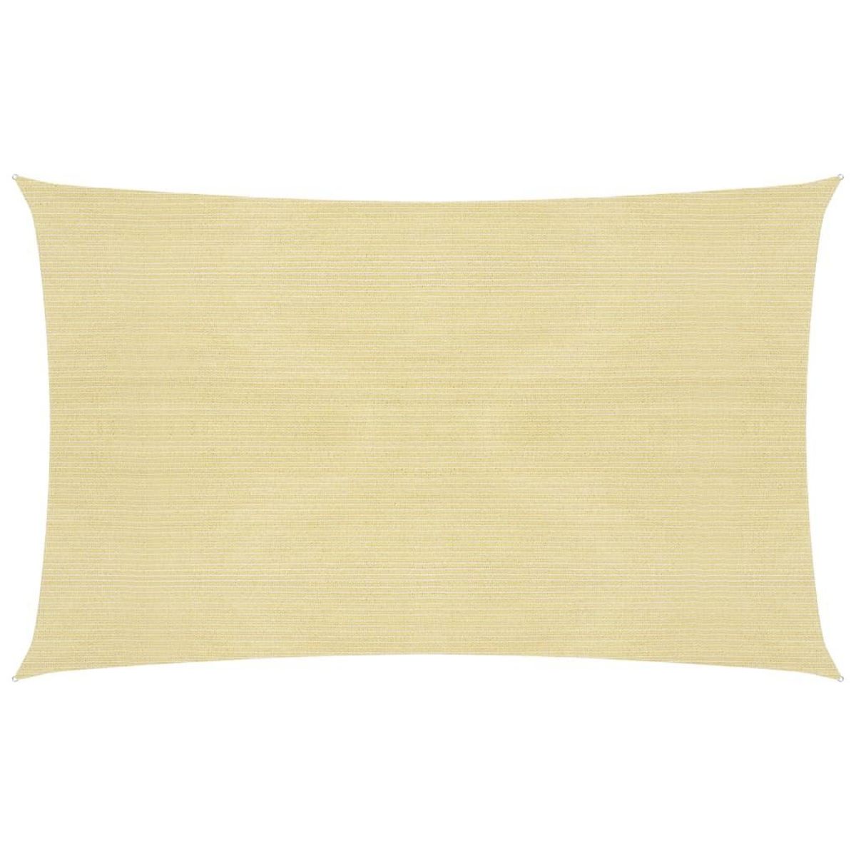 VIDAXL Voile d'ombrage 160 g/m^2 Beige 2,5x5 m PEHD