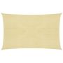 Voir la diapositive 2 : VIDAXL Voile d'ombrage 160 g/m^2 Beige 2,5x5 m PEHD