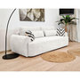 Voir la diapositive 5 : BEST MOBILIER Mahina - canapé droit 3 places - convertible avec coffre - en tissu bouclette