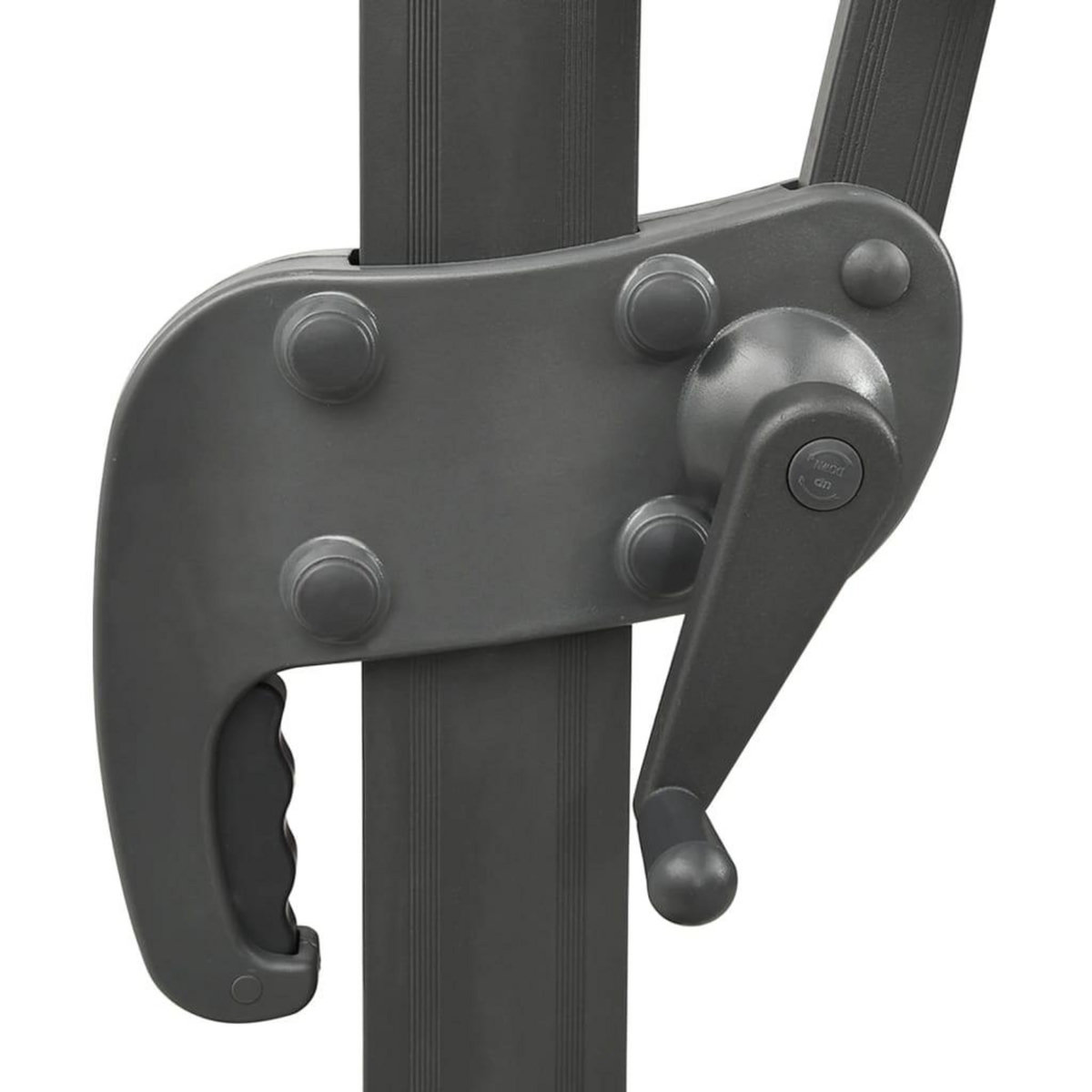 VIDAXL Parasol de jardin en porte-a-faux avec double toit noir