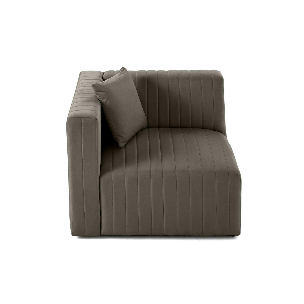 LISA DESIGN Nova - module d'assise gauche - en velours