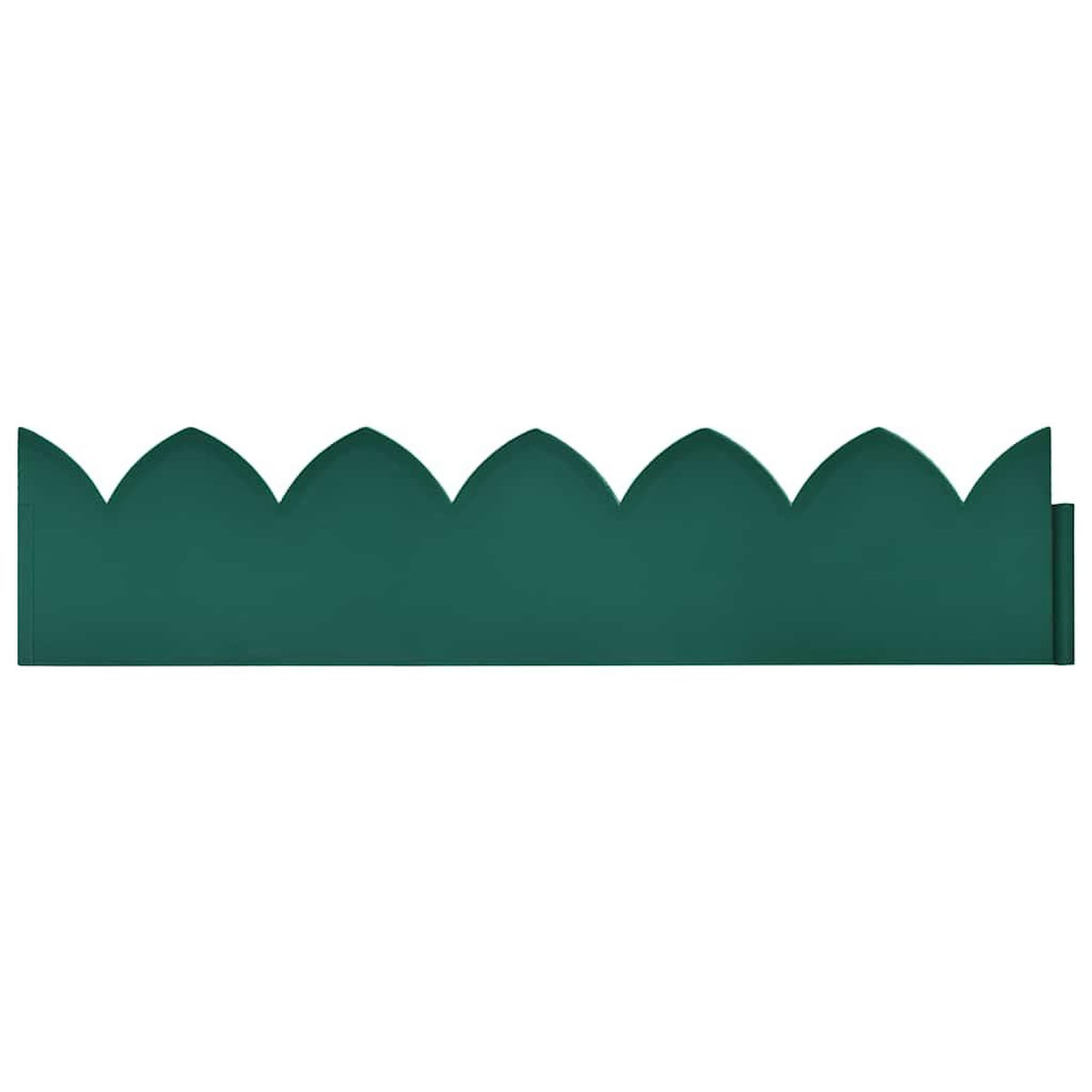 VIDAXL Bordures de jardin 10 pcs Vert 65x15 cm PP