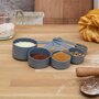 Voir la diapositive 4 : Paris Prix Lot de 5 Cuillères Doseuses  Cup  15cm Gris