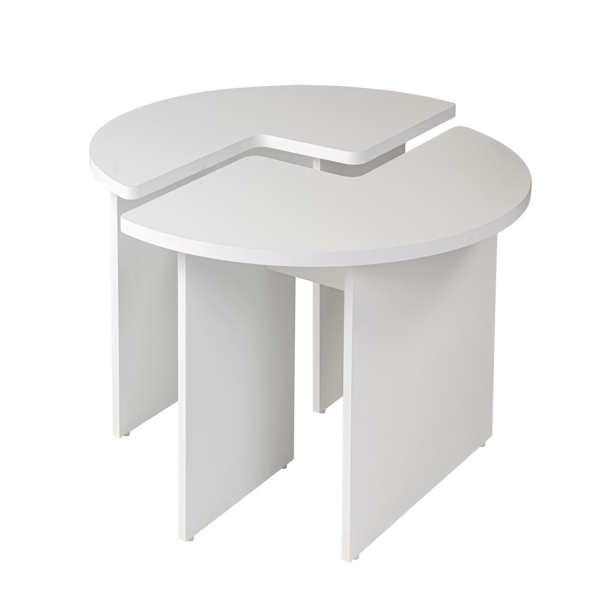 Habitat et Jardin Table basse en bois  moira  90 x 90 x 41 cm - blanc naturel