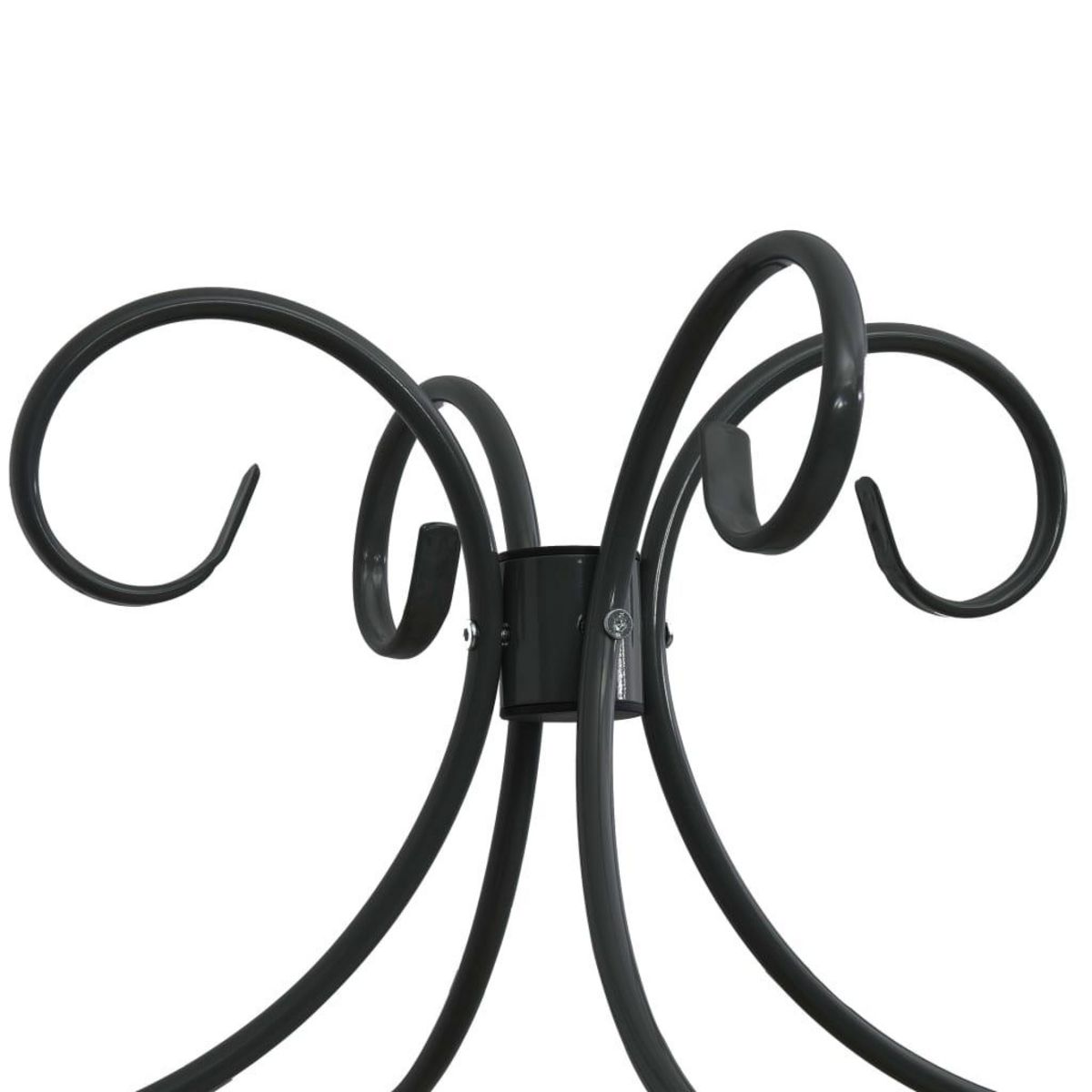 VIDAXL Cadre de lit a baldaquin Noir Metal 100 x 200 cm