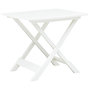 Voir la diapositive 1 : VIDAXL Table pliable de jardin Blanc 79x72x70 cm Plastique