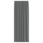 Voir la diapositive 4 : VIDAXL Rideaux en voile avec boucles 2 pcs gris fonce 140x260 cm