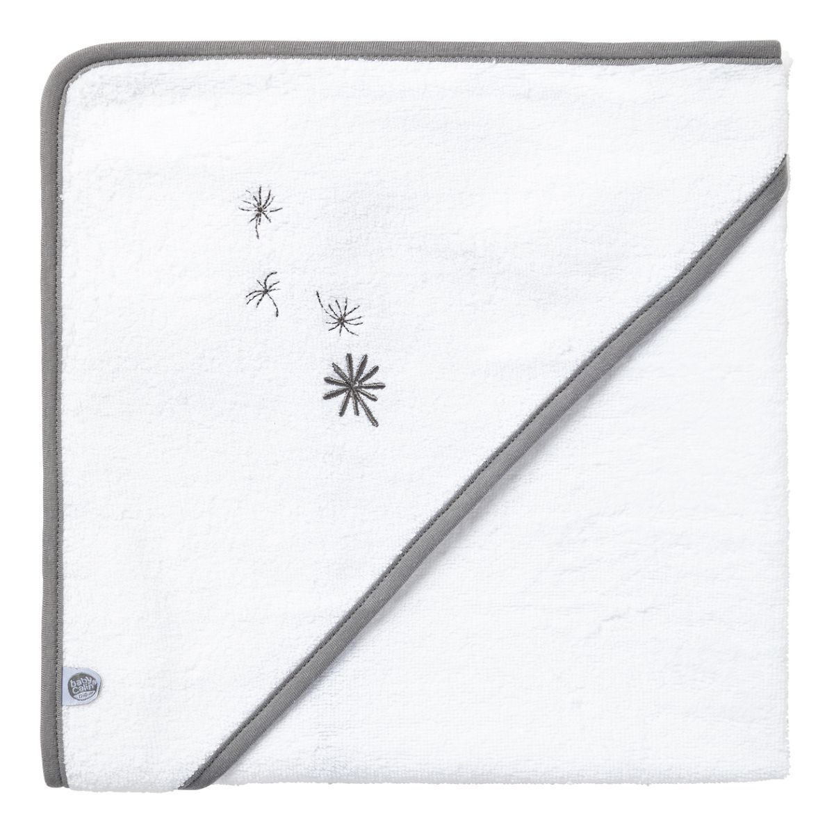 Babycalin Cape de bain 70x70cm jeune pousse 100% coton bio 