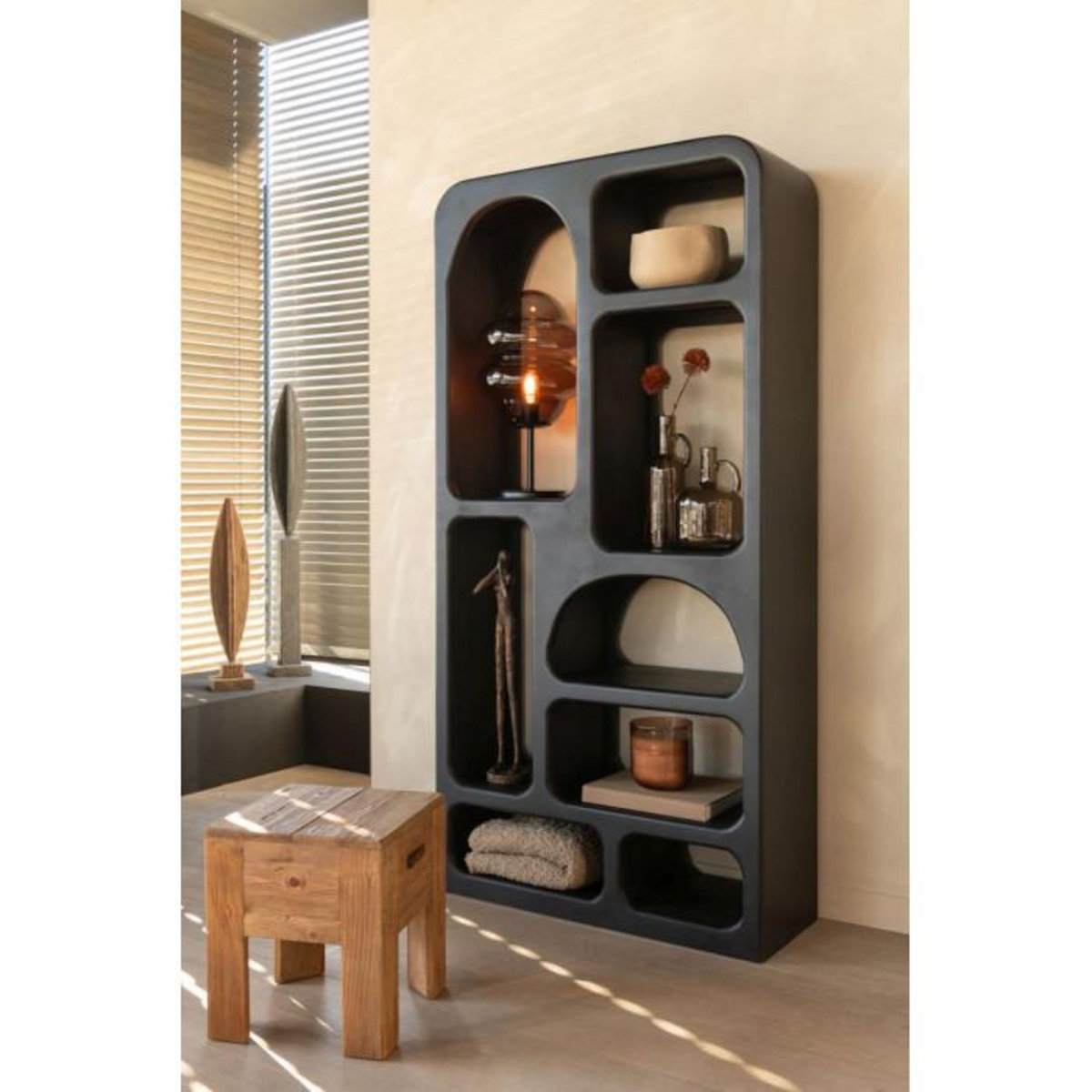 Paris Prix Plaid Uni en Coton  Floches  130x180cm Beige Foncé