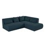Voir la diapositive 2 : LISA DESIGN Onyx - canapé modulable d'angle droit 5 places - en tissu mailles 3d