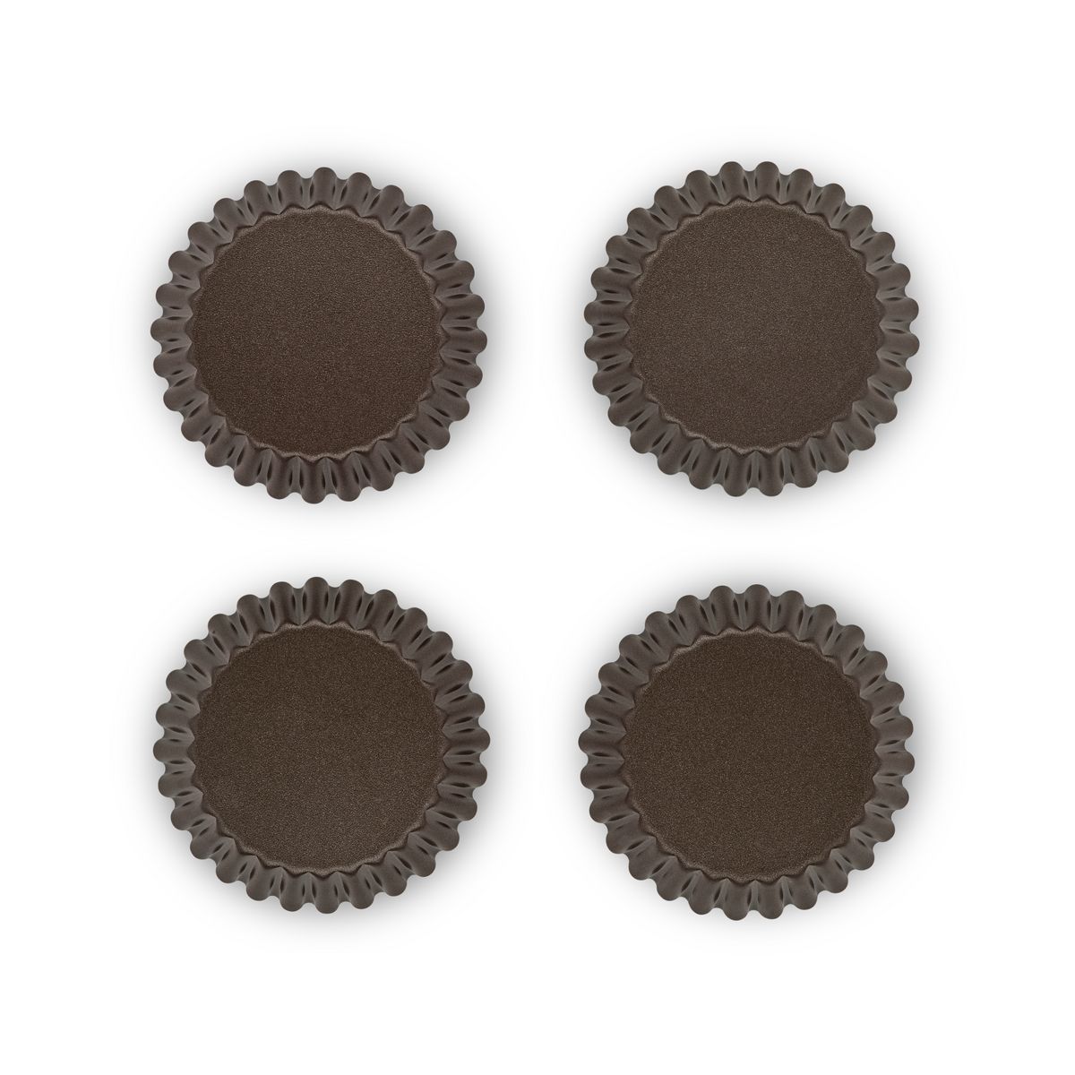 TEFAL Moules 4 tartelettes individuelles PERFECT BAKE 11 cm métal