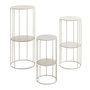 Voir la diapositive 1 : Paris Prix Lot de 3 Sellettes 2 Niveaux  Noé  70cm Gris