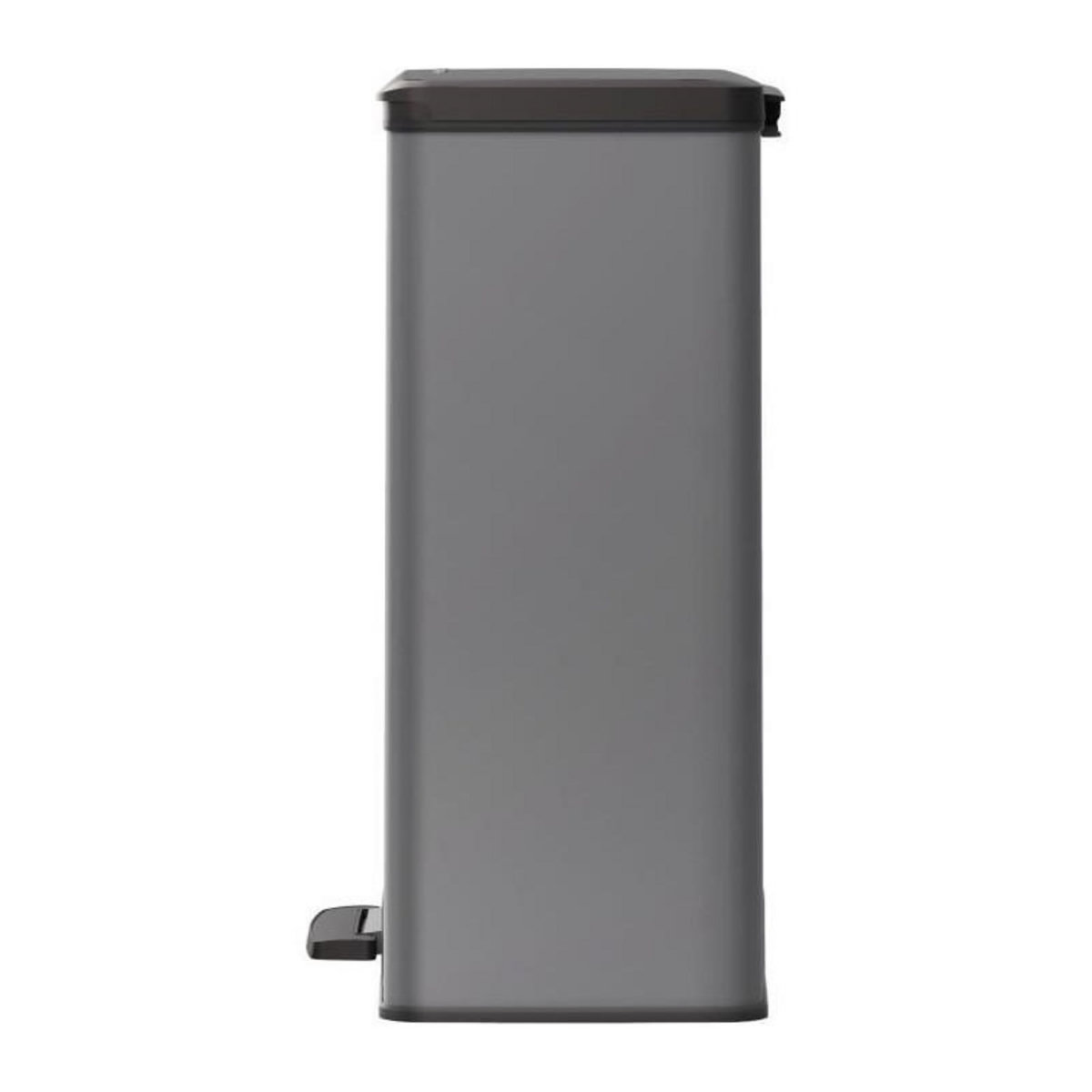 CURVER Poubelle Rectangle - DECO BIN - CURVER - 65L - Grande capacité - 49 x 32 x 61 cm - Anthracite