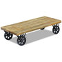 Voir la diapositive 5 : VIDAXL Table basse bois de manguier 120x60x30 cm
