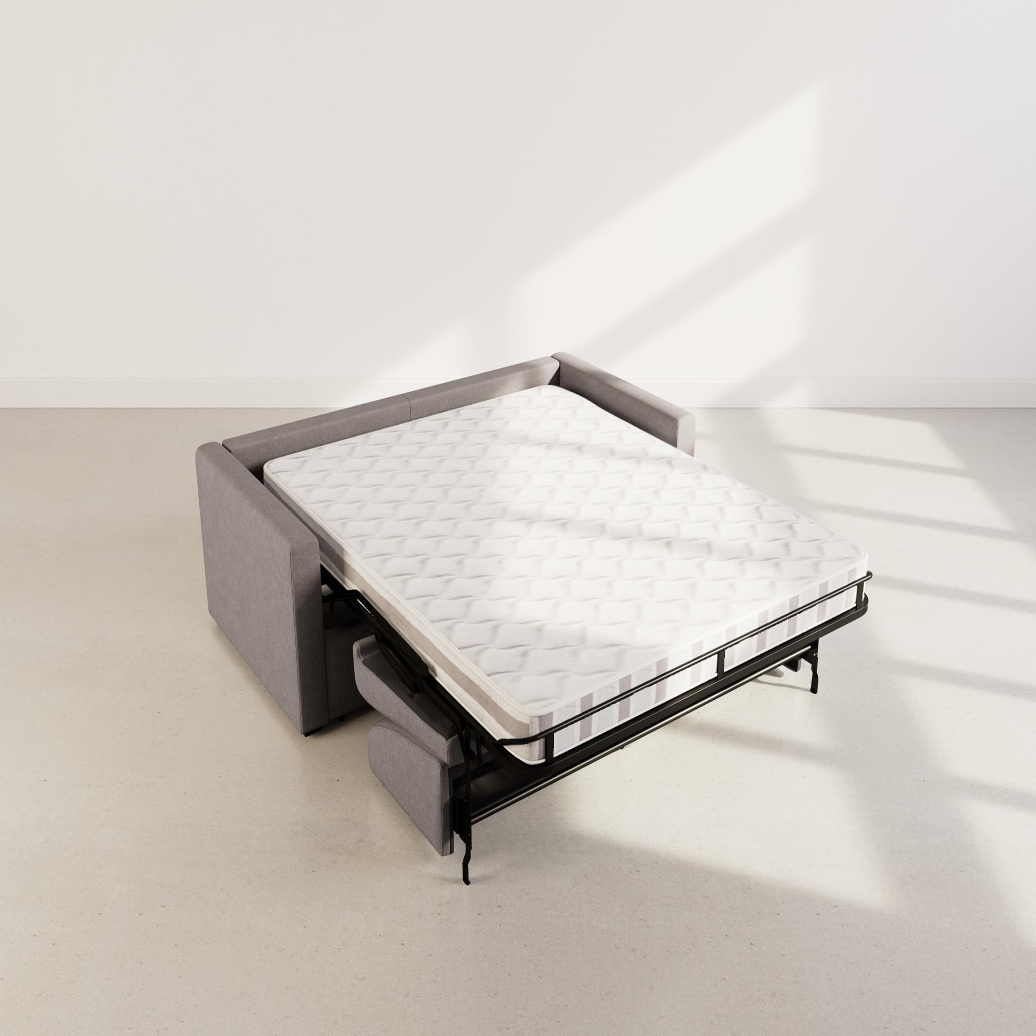 Voir la diapositive 3 : BEST MOBILIER Julia - canapé 3 places convertible express couchage quotidien 140 cm matelas 14 cm en tissu