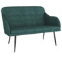 Voir la diapositive 2 : VIDAXL Banc Vert fonce 110x76x80 cm Velours