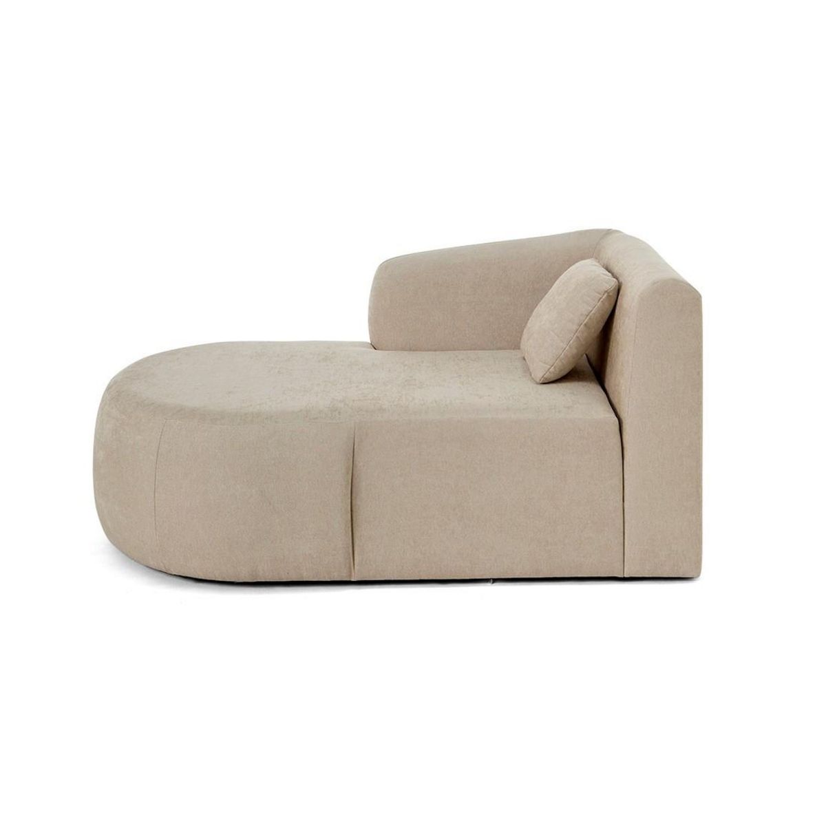 LISA DESIGN Ikare - module d'assise méridienne gauche - en tissu