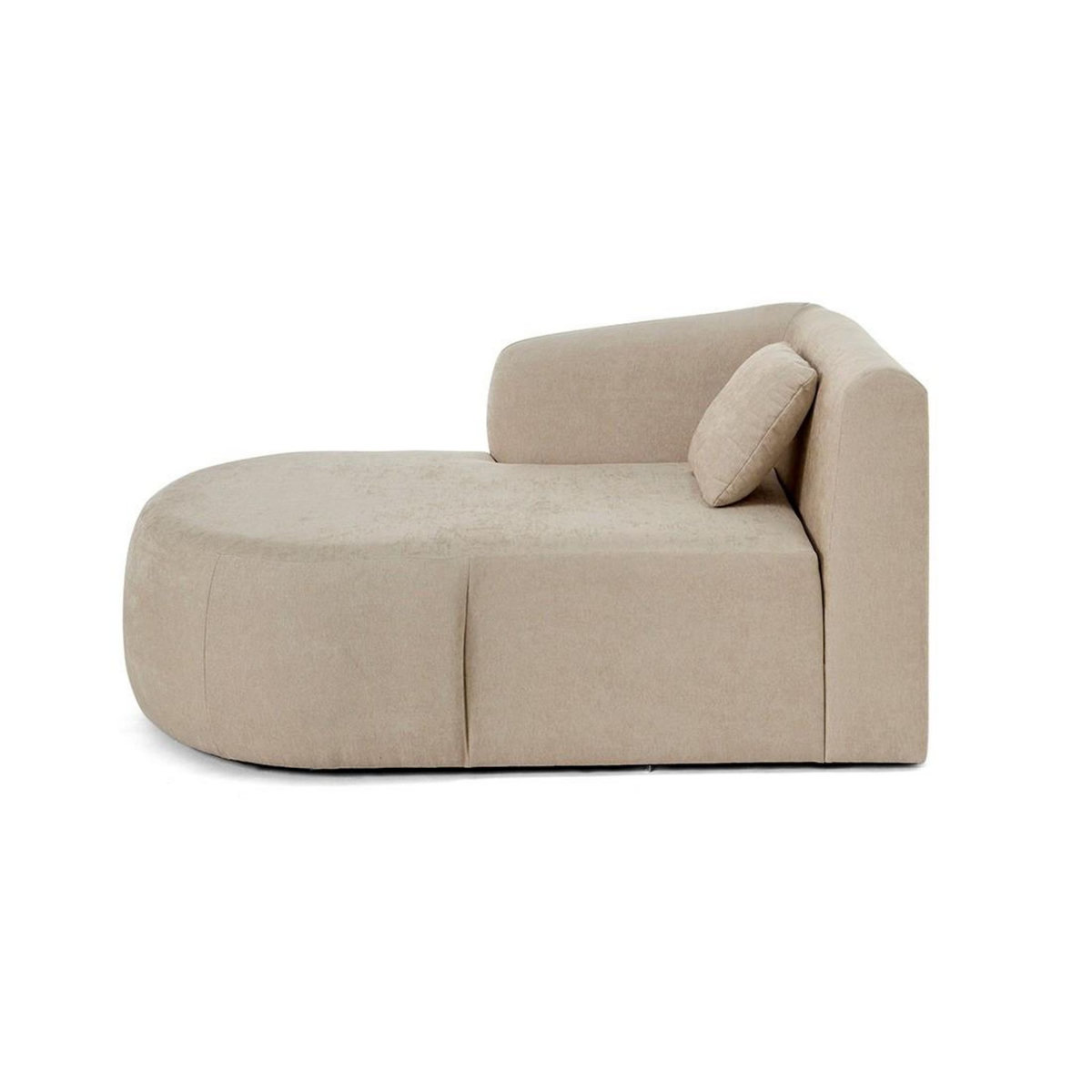 LISA DESIGN Ikare - module d'assise méridienne gauche - en tissu