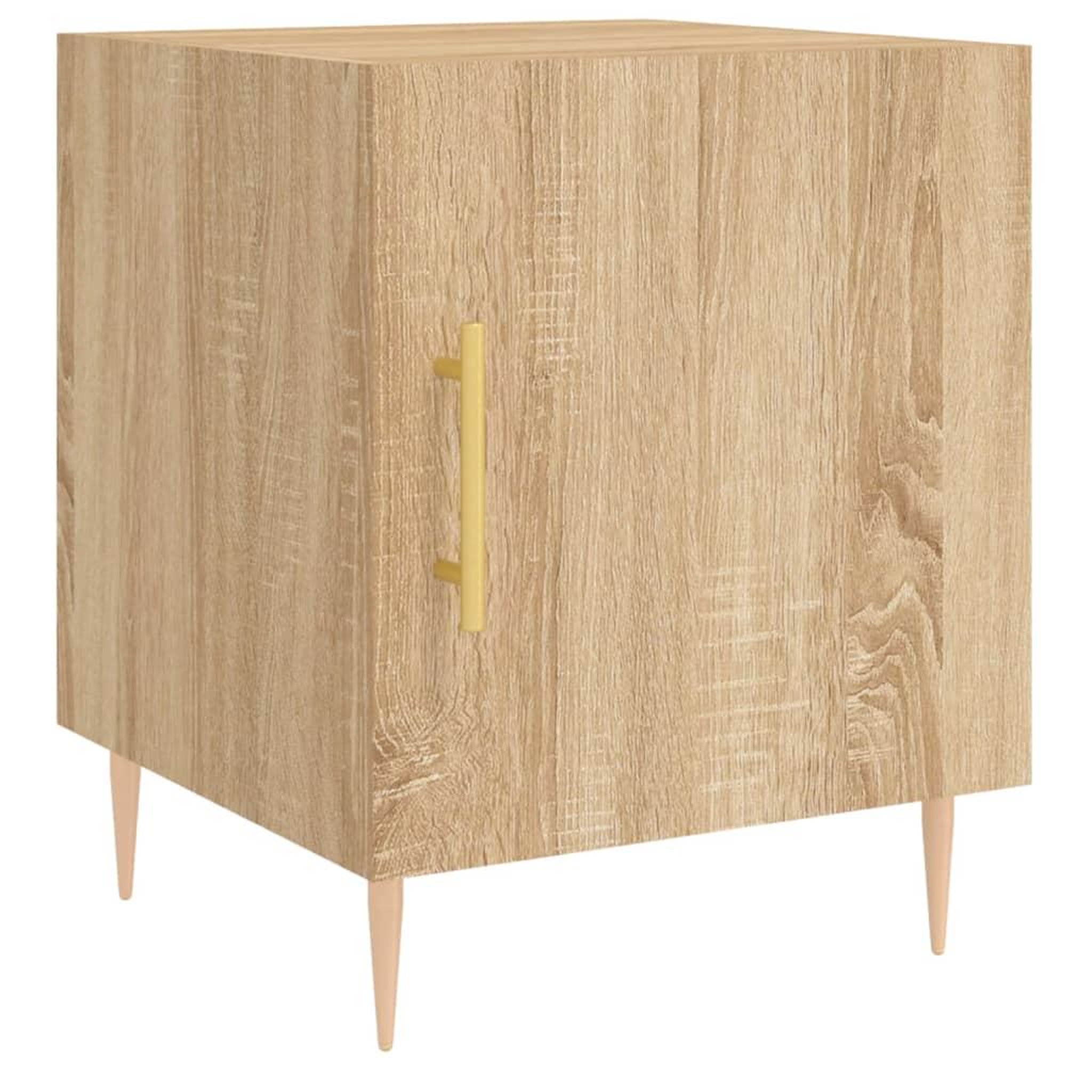 Voir la diapositive 5 : VIDAXL Tables de chevet 2 pcs chene sonoma 40x40x50 cm bois ingenierie