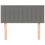 Voir la diapositive 3 : VIDAXL Tete de lit Gris fonce 80x5x78/88 cm Tissu