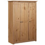 Voir la diapositive 2 : VIDAXL Garde-robe a 3 portes 118x50x171,5 cm Pin Assortiment Panama