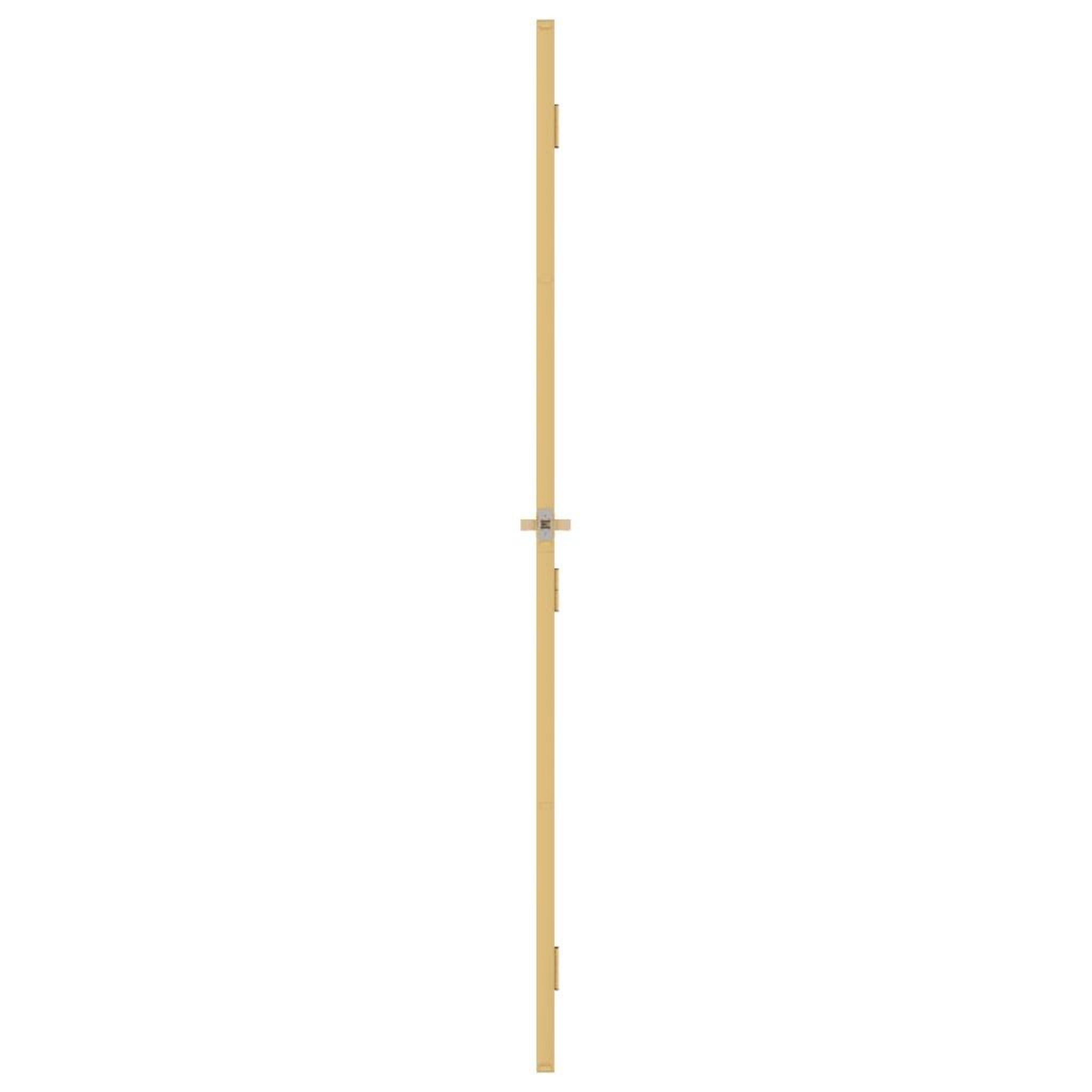 Voir la diapositive 4 : VIDAXL Porte interieure mince dore 76x201,5 cm verre trempe aluminium