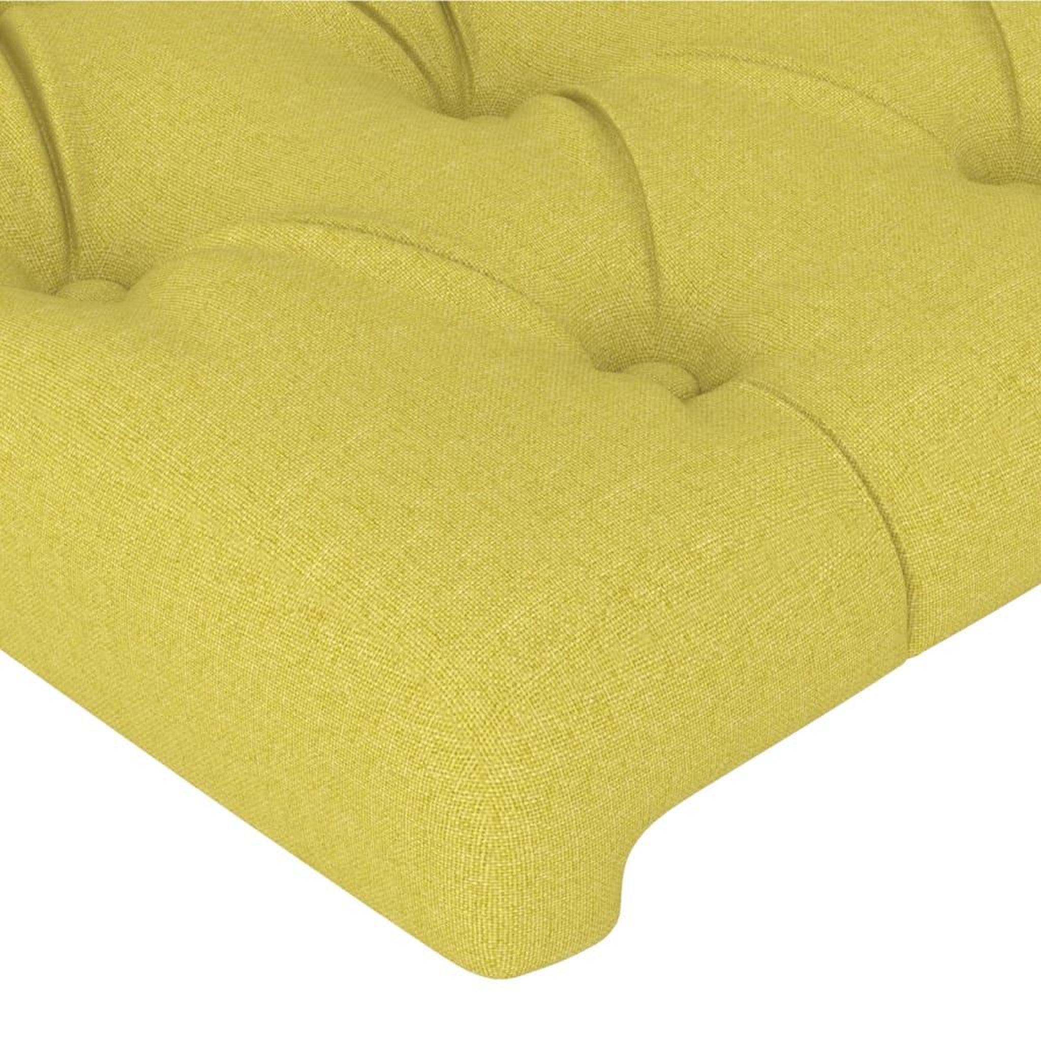 Voir la diapositive 4 : VIDAXL Tetes de lit 2 pcs Vert 72x7x78/88 cm Tissu