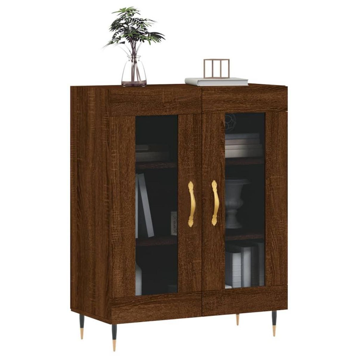 VIDAXL Buffet chene marron 69,5x34x90 cm bois d'ingenierie