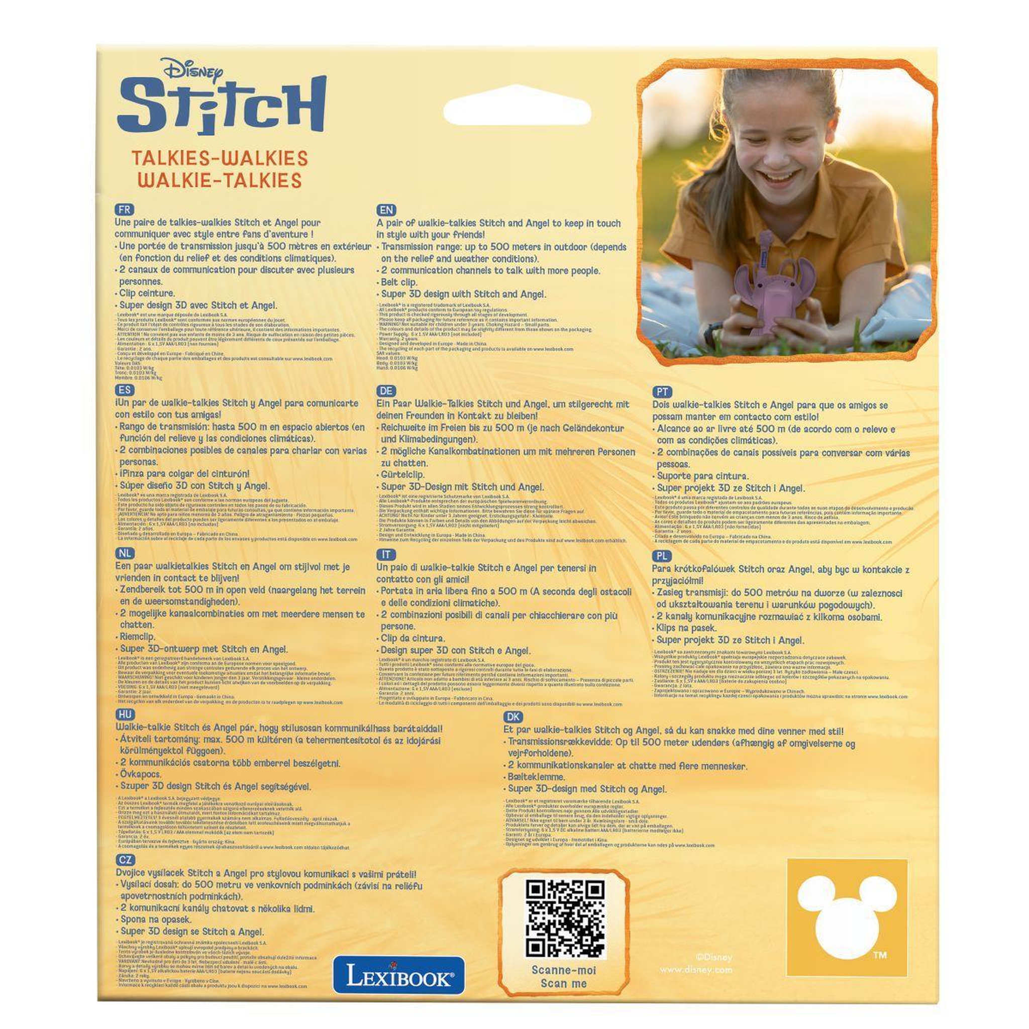 Voir la diapositive 3 : Lexibook Talkies-walkies Stitch & Angel 3D