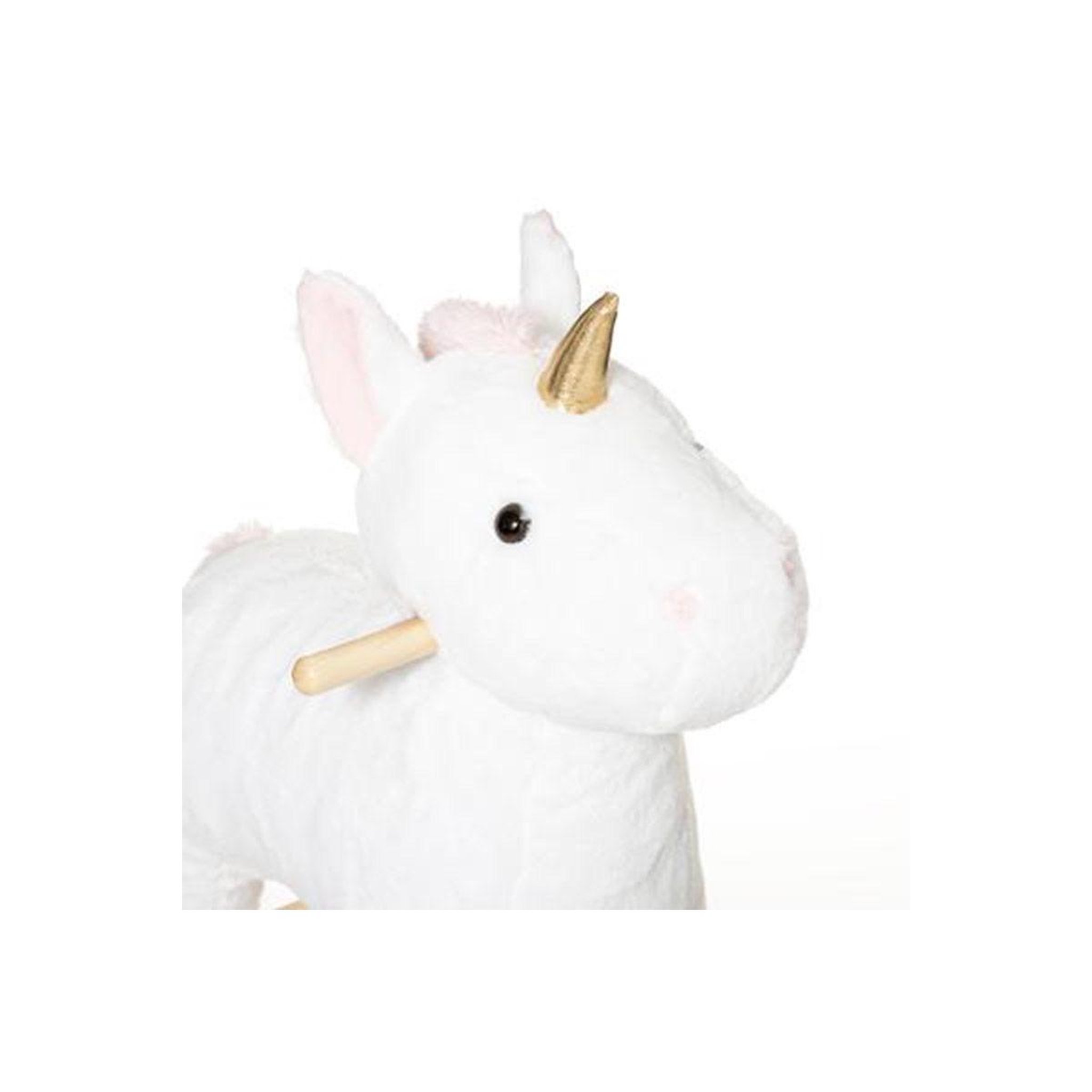 Voir la diapositive 2 : Atmosphera Kids Fauteuil à bascule enfant  licorne  64cm blanc