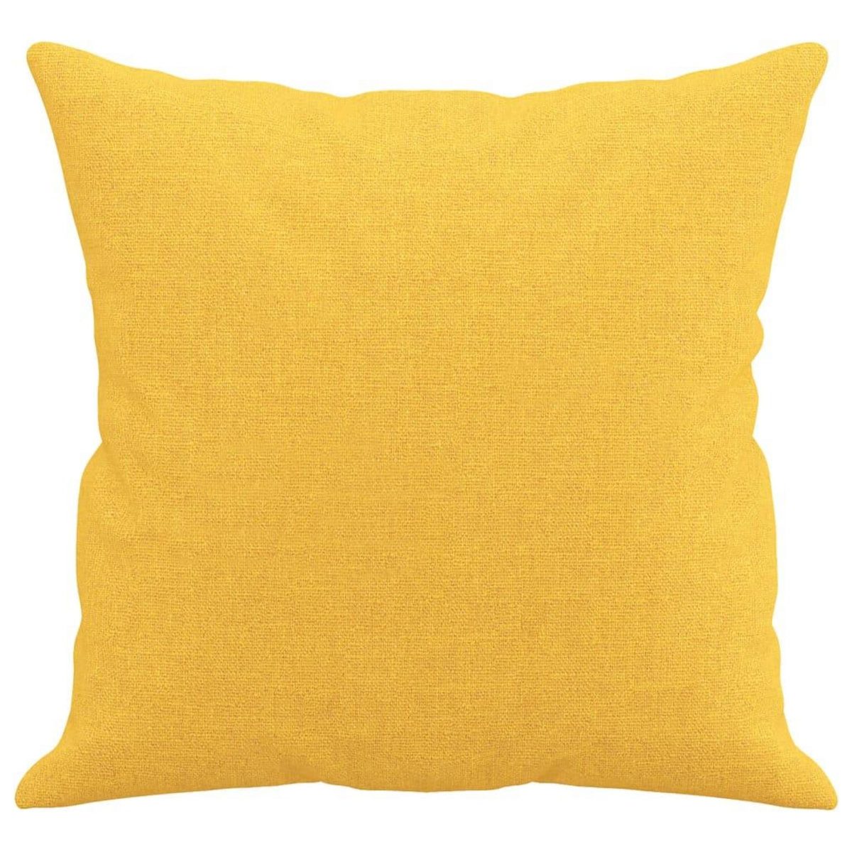 VIDAXL Coussins decoratifs lot de 2 Jaune clair 40x40 cm Tissu