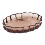 FIVE Porte-Savon en Verre  Floréa  13cm Ambre