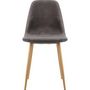 Voir la diapositive 3 : ATMOSPHERA Lot de 4 Chaises en Velours  Roka  85cm Gris