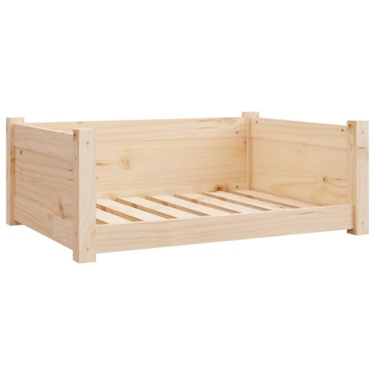 VIDAXL Lit pour chien 75,5x55,5x28 cm Bois massif de pin