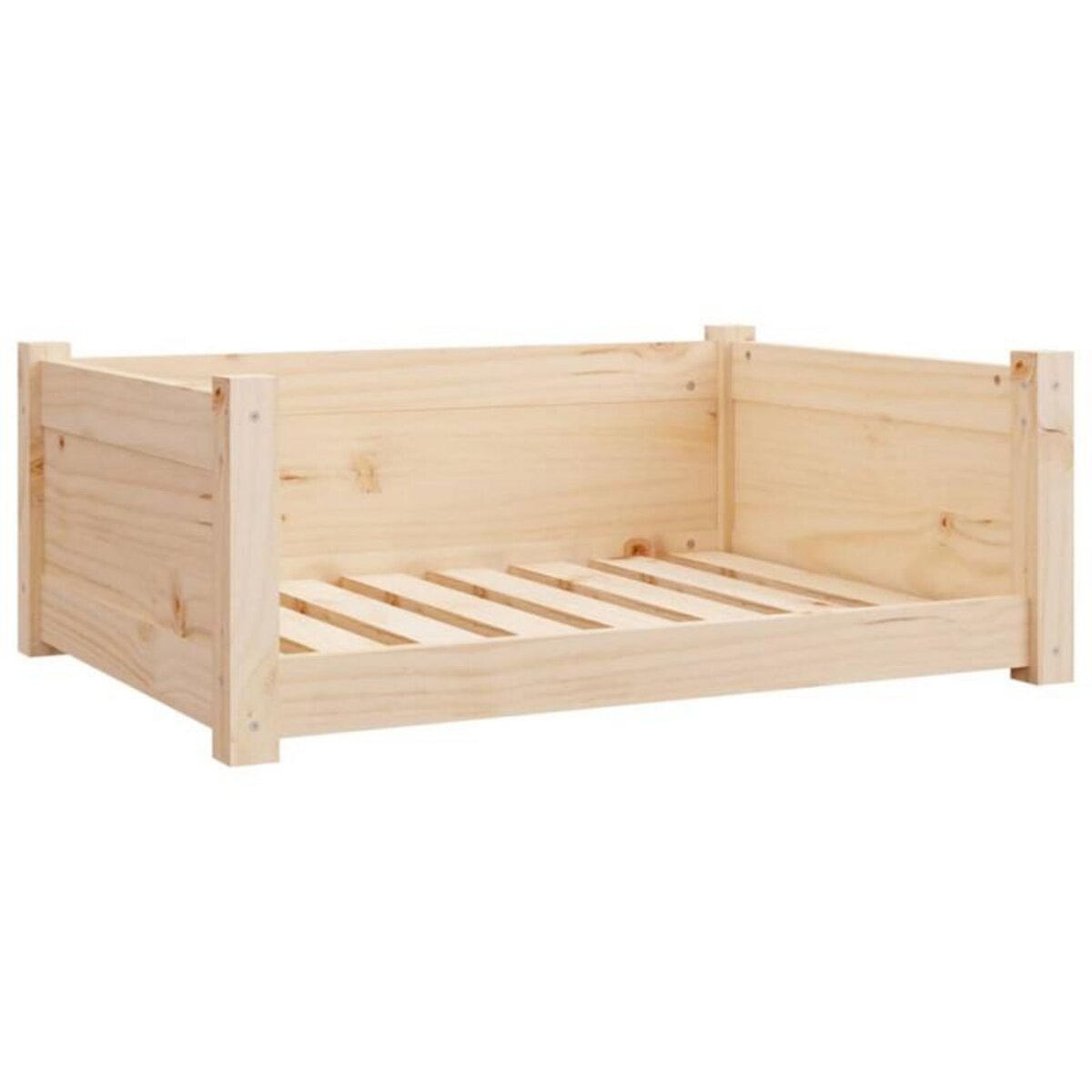 VIDAXL Lit pour chien 75,5x55,5x28 cm Bois massif de pin