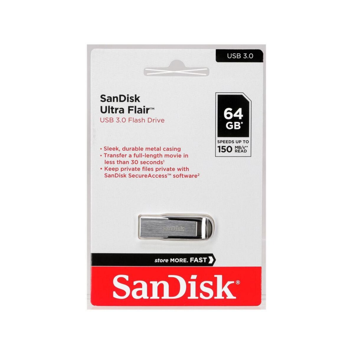SANDISK Clé USB ULTRA FLAIR 64GB pas cher 
