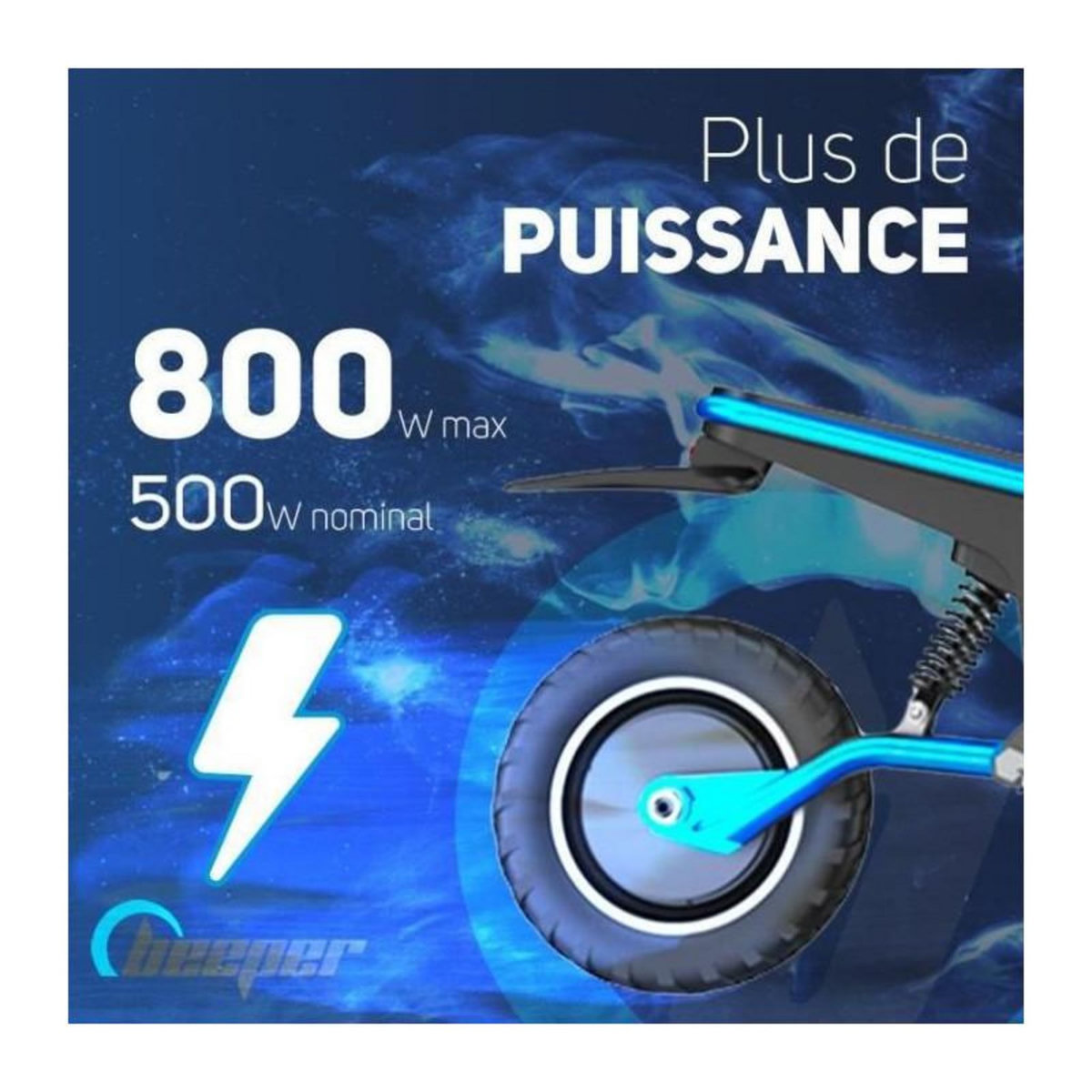 BEEPER Trottinette électrique tout-terrain - BEEPER - Cross - 500W - 10- 48V - 13Ah