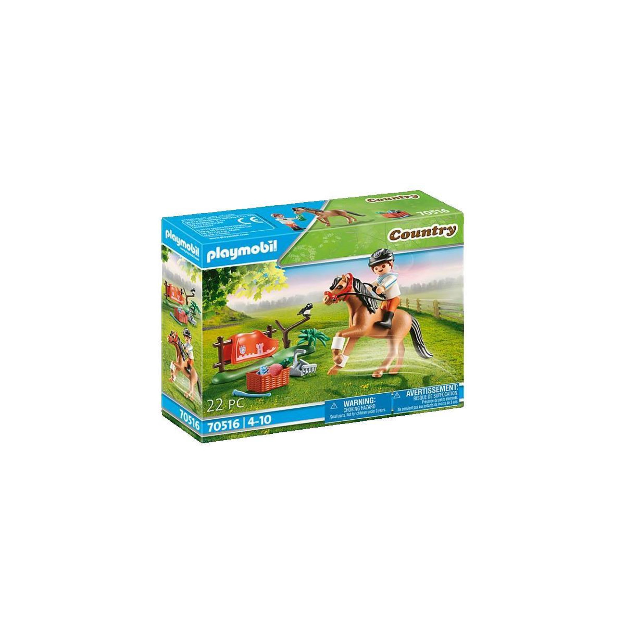 PLAYMOBIL Jouet Playmobil Cavalier et poney Connemara
