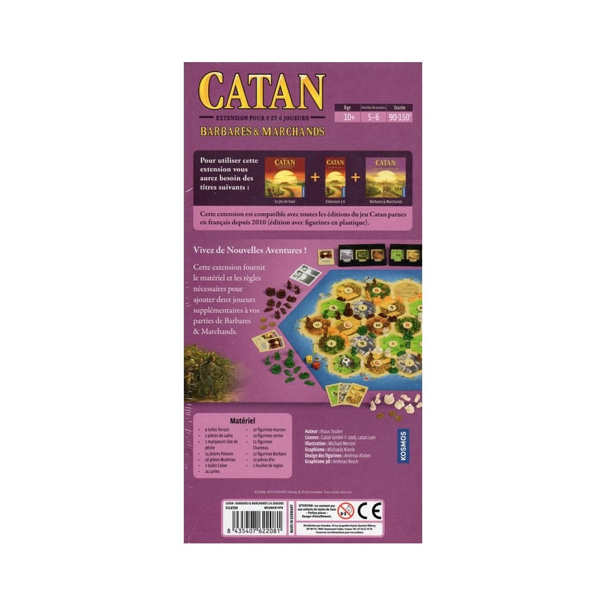 Asmodee Catan Extension Barbares et Marchands 5/6 joueurs