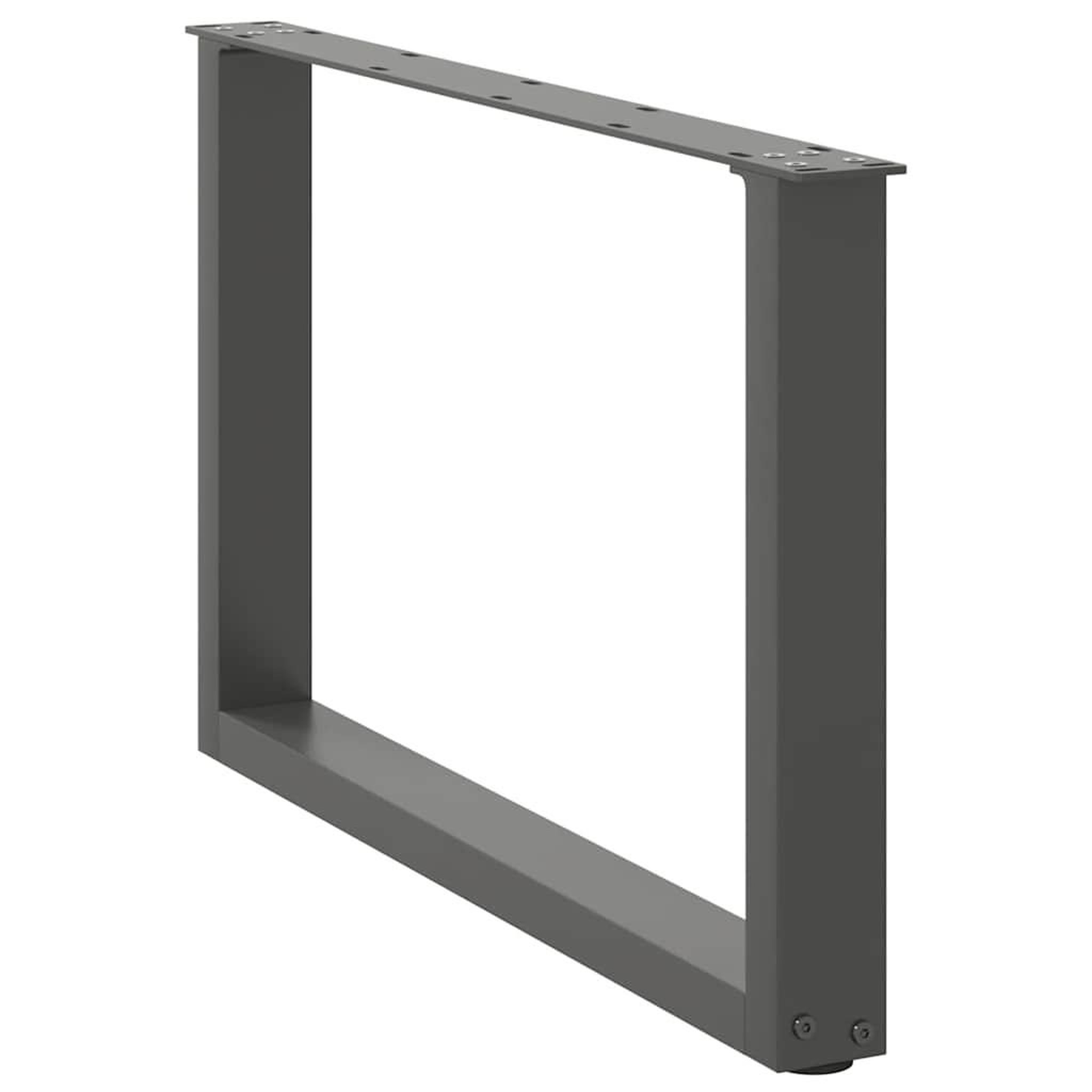 Voir la diapositive 4 : VIDAXL Pieds de table basse forme de U 2 pcs anthracite 70x(42-43) cm
