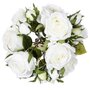 Voir la diapositive 2 : ATMOSPHERA Bouquet de Fleurs  14 Roses  40cm Blanc