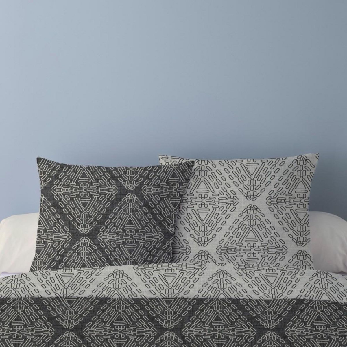 Dourev Housse de couette 240x220 JOSHUA + 2 taies microfibres