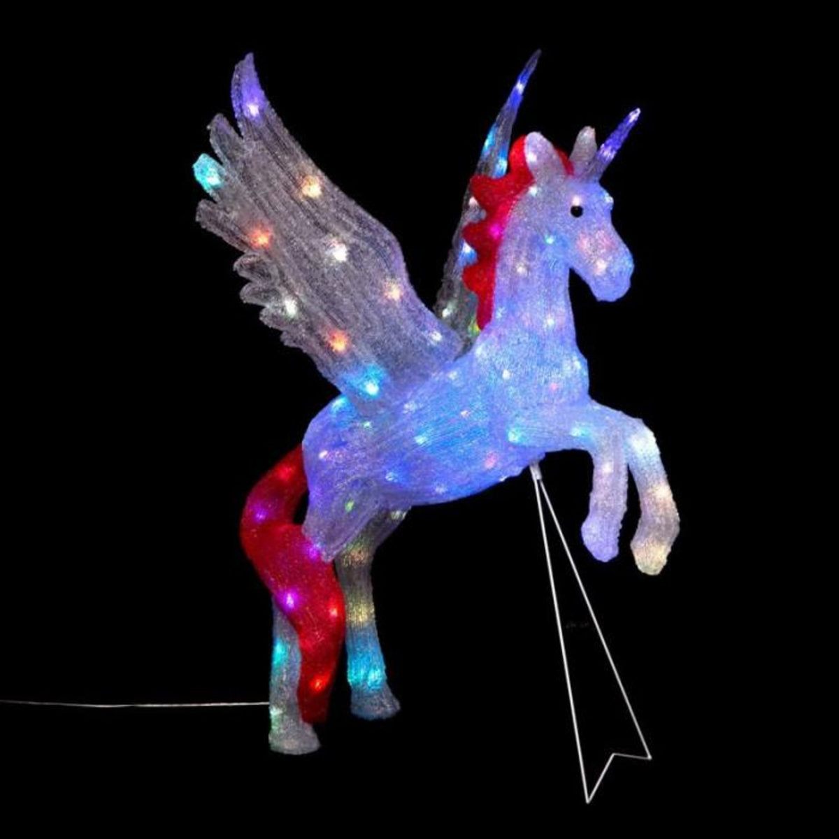 FEERIC LIGHT & CHRISTMAS Décoration Lumineuse  Licorne  85cm Multicolore