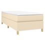 Voir la diapositive 3 : VIDAXL Sommier a lattes de lit avec matelas Creme 80x200 cm Tissu