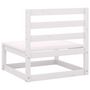 Voir la diapositive 6 : VIDAXL Salon de jardin 2 pcs avec coussins Blanc Bois de pin massif