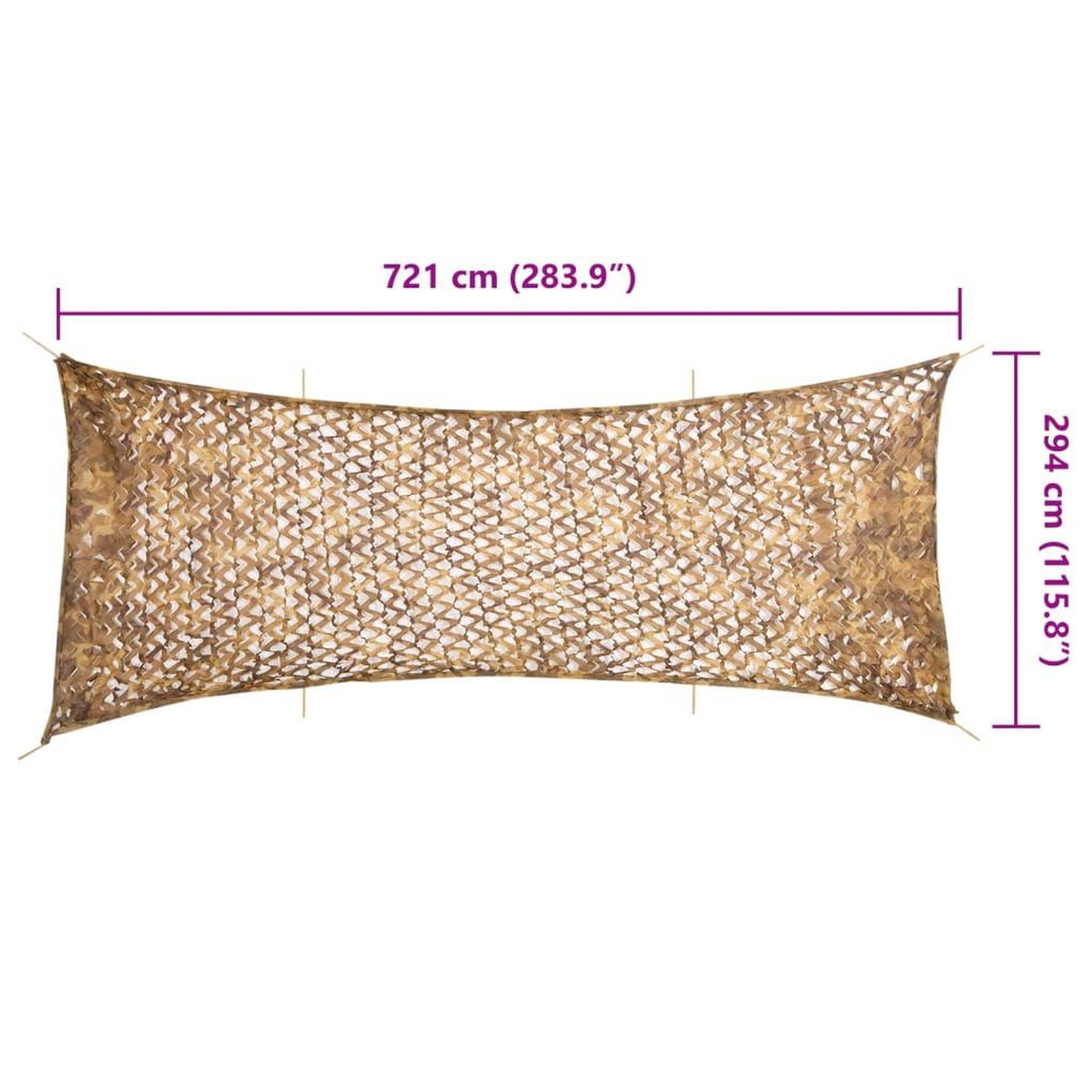 Voir la diapositive 6 : VIDAXL Filet de camouflage avec sac de rangement 721x294 cm sable
