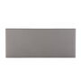 Voir la diapositive 3 : VS VENTA-STOCK Tête de lit Aura recouverte de tissu Gris Clair 140x60 cm